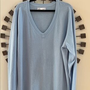 Croft & Barrow Soft powder Blue V-Neck Pullover sweater